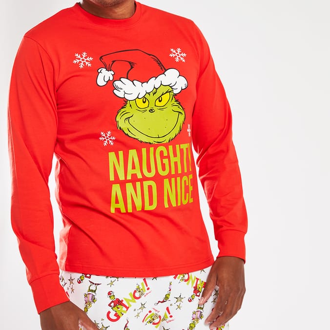 Grinch discount men's pajamas