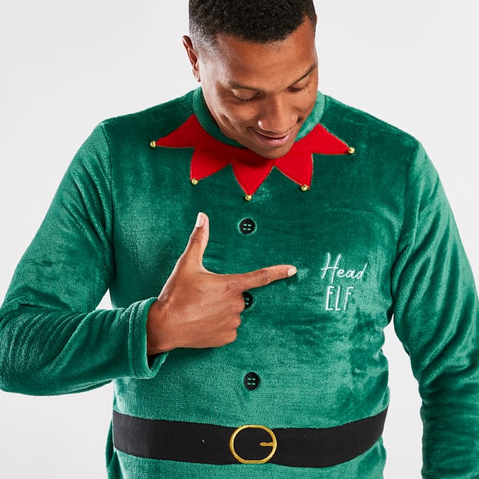 Elf pjs best sale for men