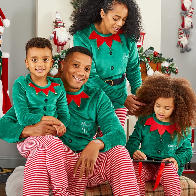 Mens 2025 elf pajamas