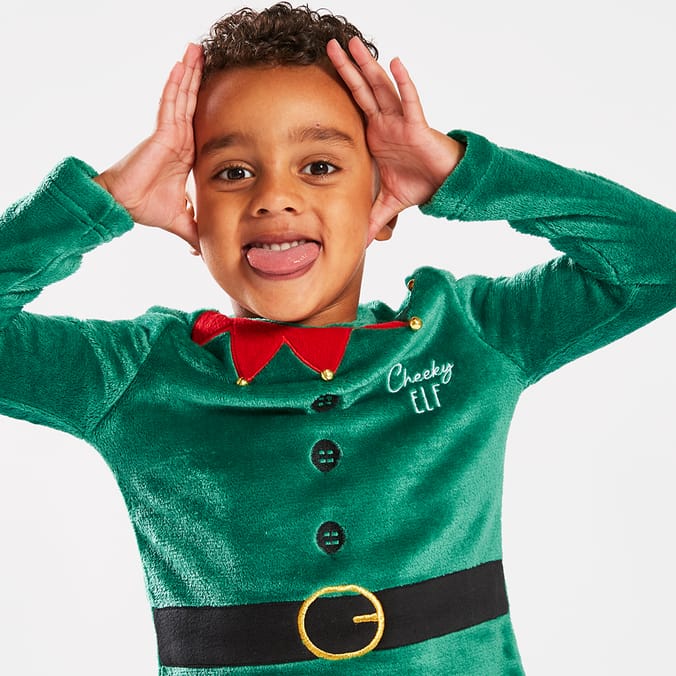 Kids elf cheap christmas jumper