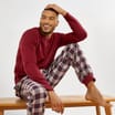 Jeff & Co By Jeff Banks: Mens Waffle Henley Pyjama Set