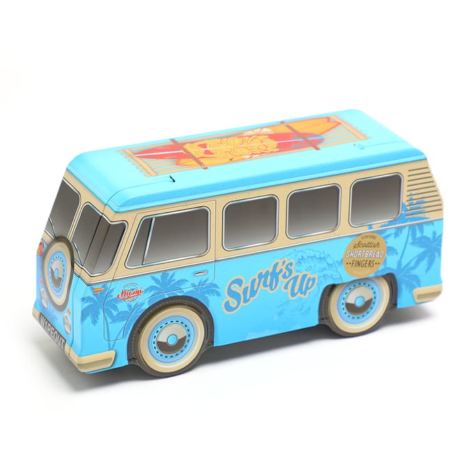 Camper Van Shortbread Biscuit Tin 300g, biscuits, sharing, cookies, scottish, fingers, xmas