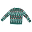 Festive Fun: Mens Novelty Green Merry Christmas Jumper