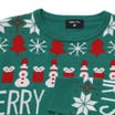 Festive Fun: Mens Novelty Green Merry Christmas Jumper