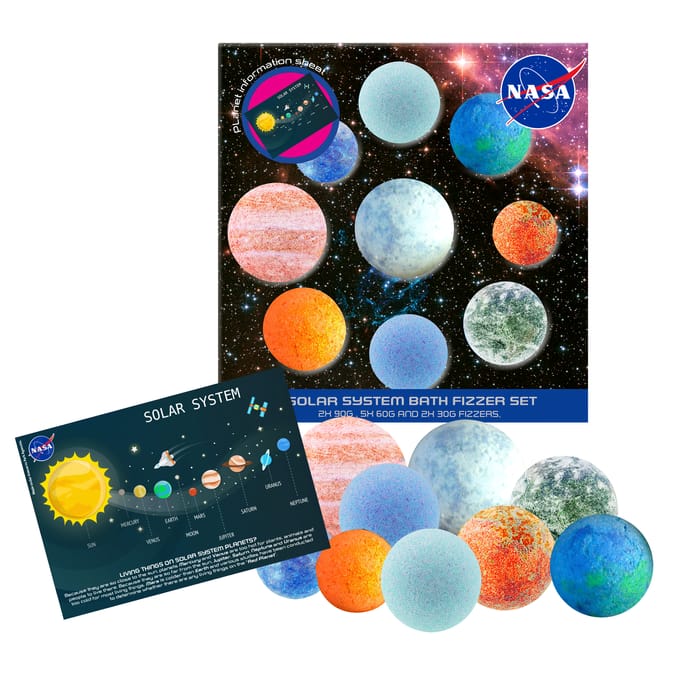 NASA Solar System Bath Fizzer Set, bomb, bombs, fizzers, gift, boy