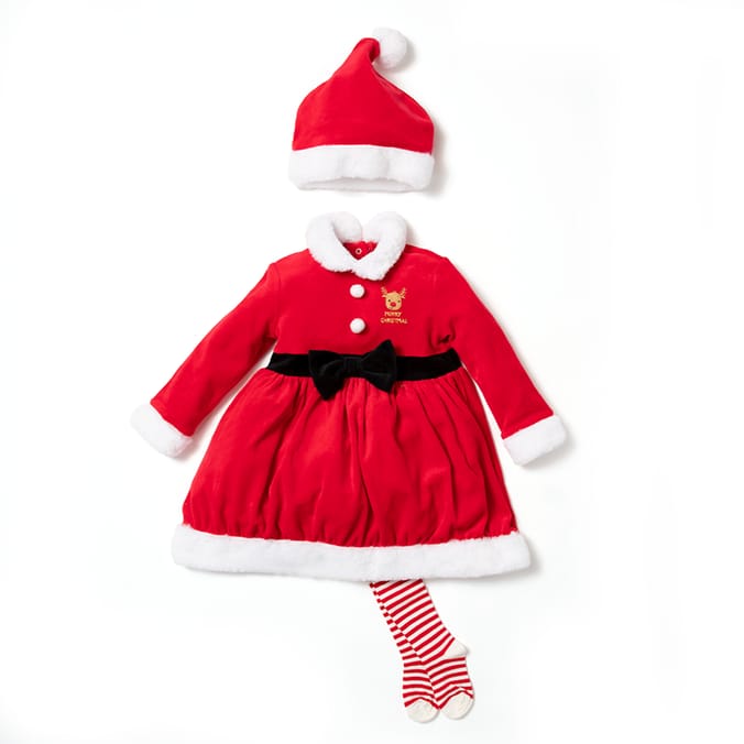 Babies in hot sale santa dress