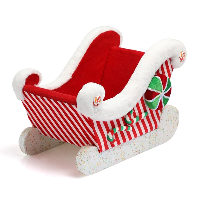 Festive Feeling Decorative Sleigh, 90950, 10909508, Home Bargains