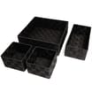 Home Collections: Set of 4 Storage Baskets - Black