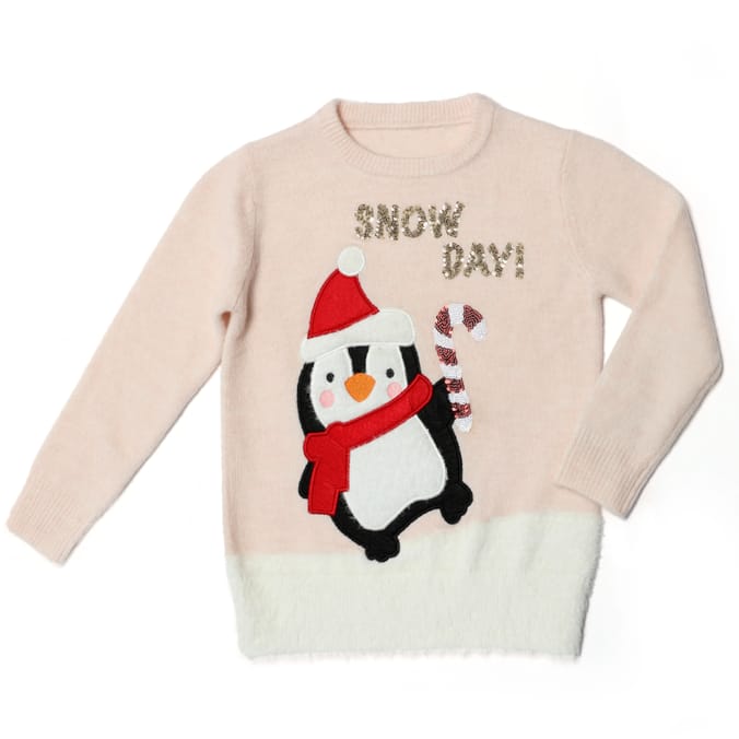 Festive Fun: Kids Christmas Jumper - Penguin