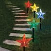 Prestige: 5 Battery Operated LED Star String Stake Lights - Multicolour