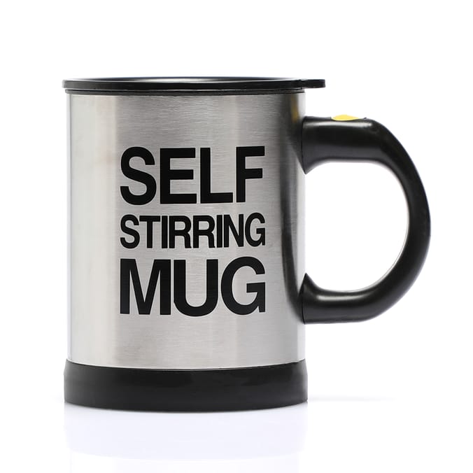 SelfStirring Mug, mug, cup, coffee, tea, hot chocolate, stir