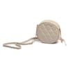 Jeff & Co by Jeff Banks: Quilted Round Cross Body Bag - Stone 