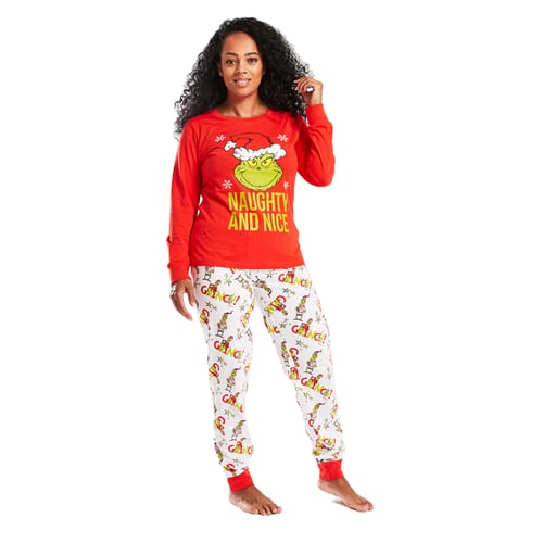 Dr. Seuss: Grinch Pyjama Set - Ladies, Pjs, Pyjama, Mens, For Her ...