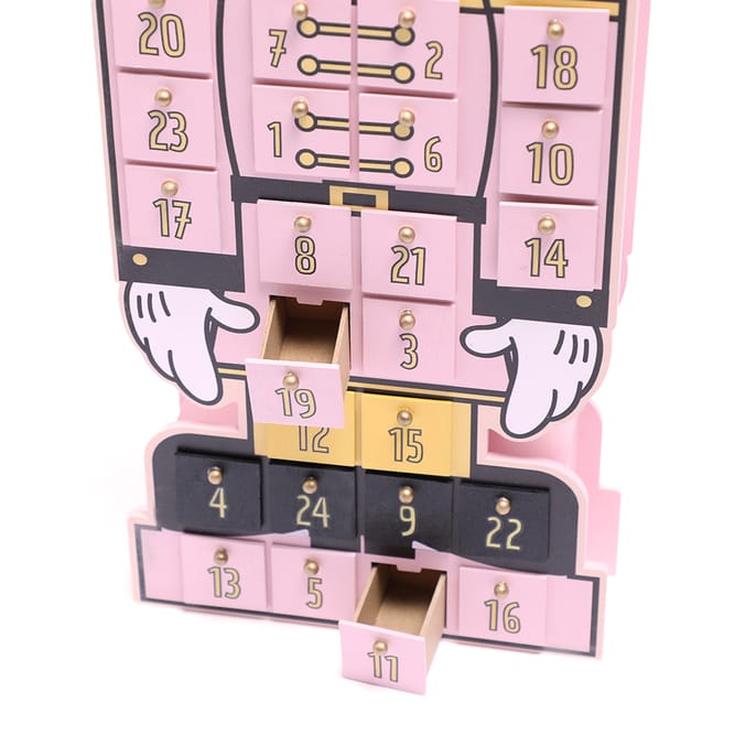 Mickey and Friends Minnie Wooden Advent Nutcracker, nutcracker, Minnie