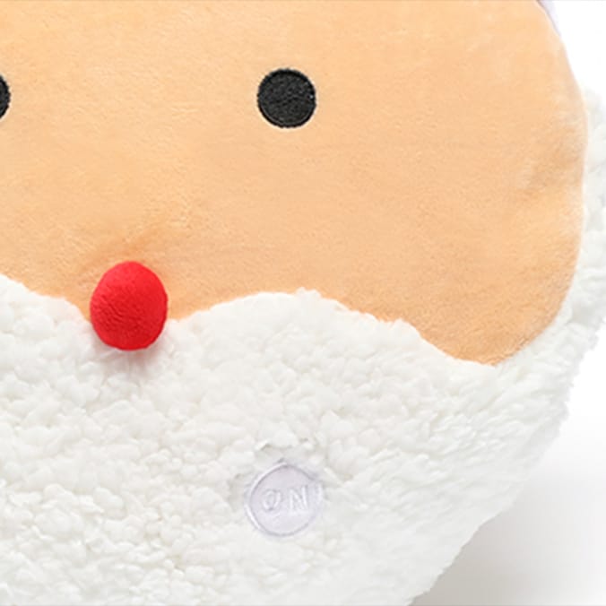 Sleigh Bells Santa Light Up Nose Cushion, cushion, Santa, light