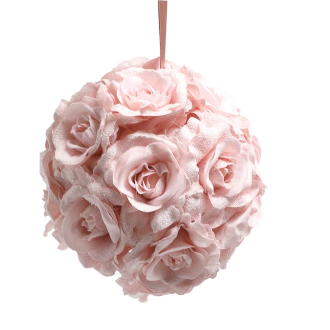 Festive Feeling Christmas Rose Ball Pink, rose balls, decoration