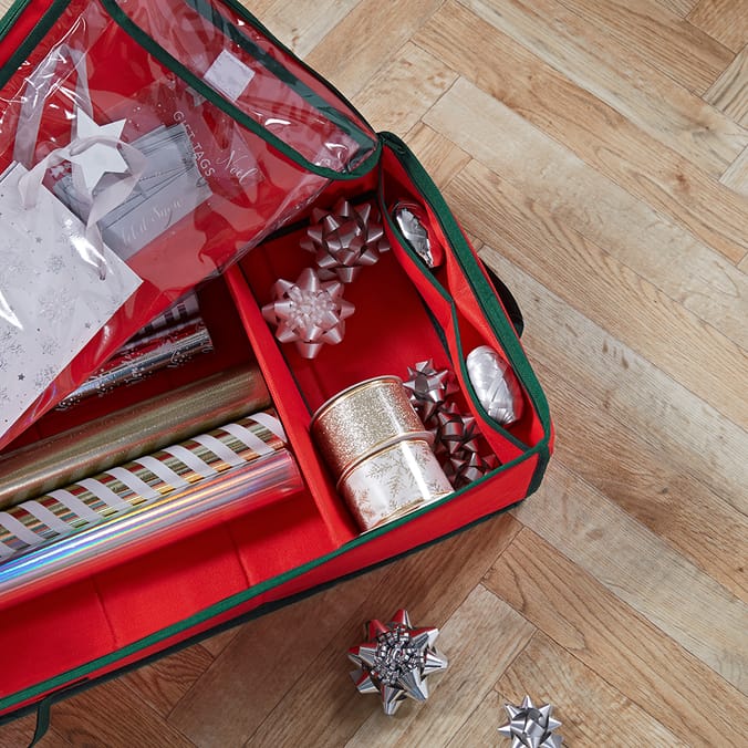 Festive Feeling Premium Gift Wrap Storage Bag, storage, storage bag