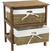 Seagrass Two Drawer Storage Unit