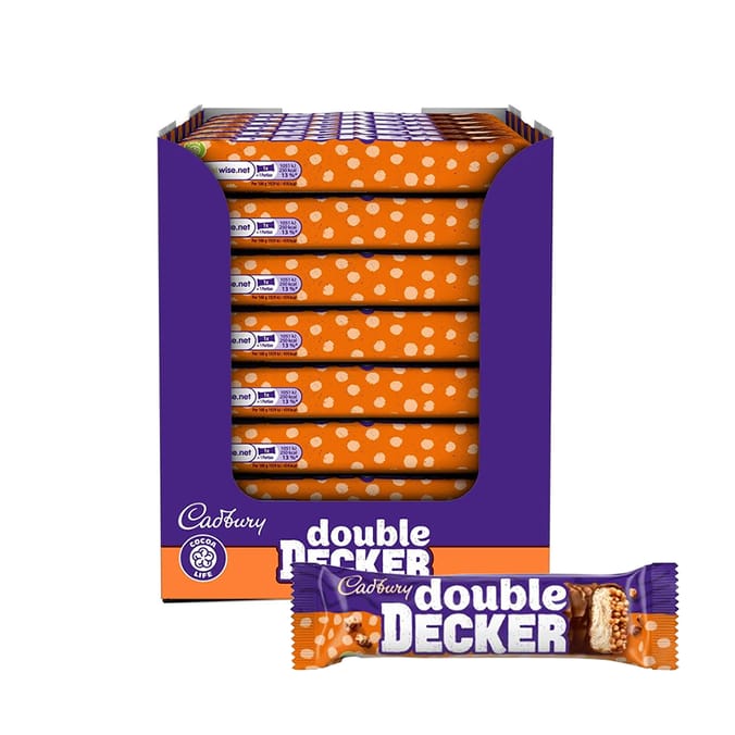 Cadbury: Double Decker Bars 54.5g (Case of 48)