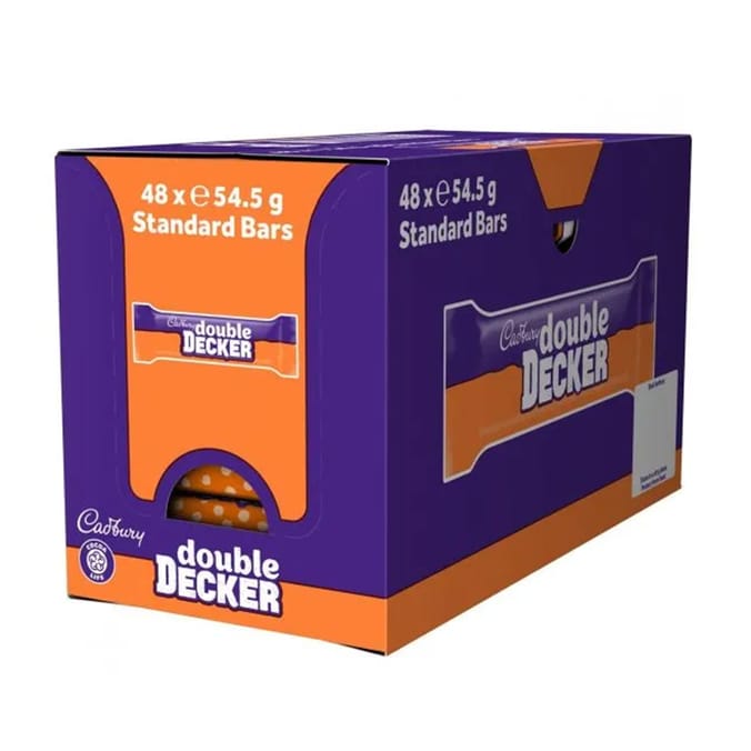 Cadbury: Double Decker Bars 54.5g (Case of 48)