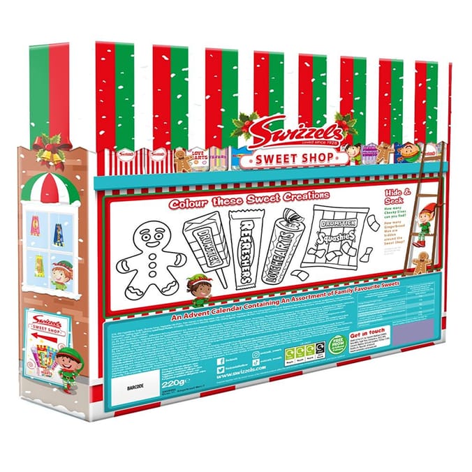 Swizzels Sweet Shop Advent Calendar, family favourites sweets