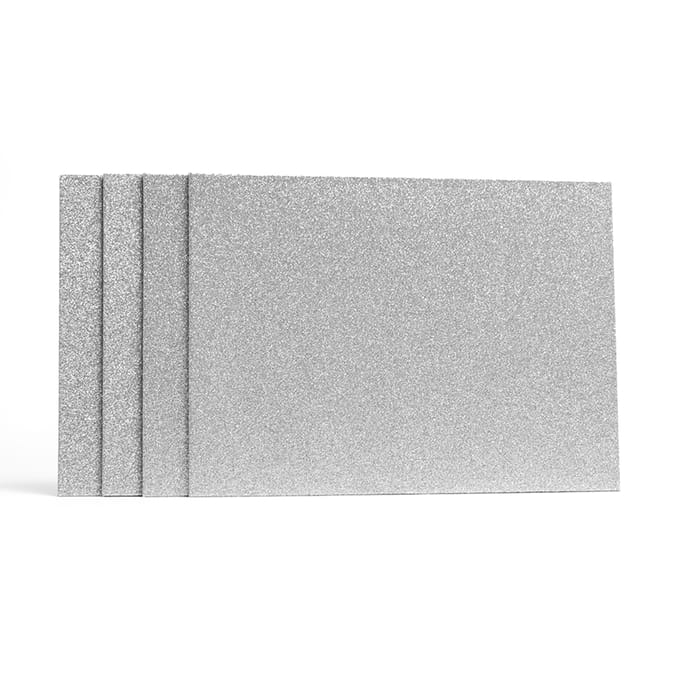 Inspirational Glitter Placemats 4 Pack Silver place mat table dining