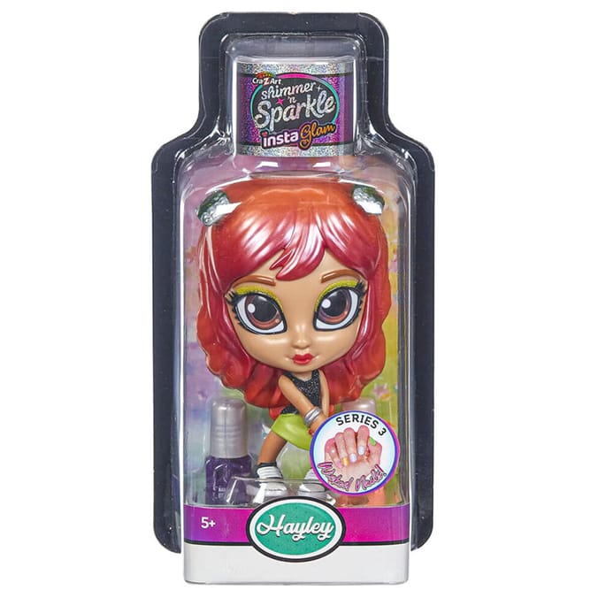 Cra-Z-Art Shimmer n Sparkle Instaglam Wicked Nails Jada Doll with Makeup