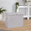 Home Collections: Double Foldable Laundry Bin - Grey