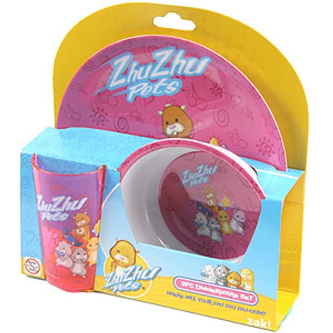 ZhuZhu Pets 3Pc Dinner Set Home Bargains