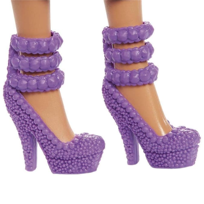 Lavender Platform Shoes with Heels for Barbie Dolls