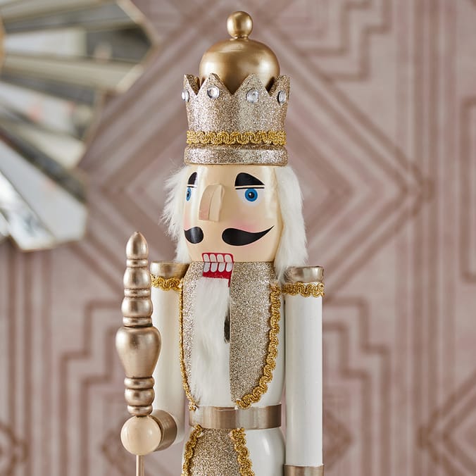 Festive Feeling 61cm Large Nutcracker Gold christmas