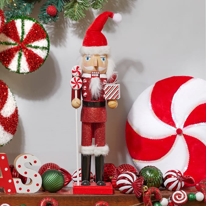 Festive Feeling 14" Nutcracker Christmas, Decoration, Festive, Wooden