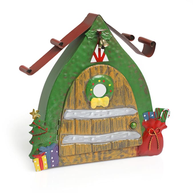 Festive Feeling Metal Decorative Christmas Door, decor, decoration