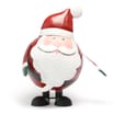 Festive Feeling: Large Metal Decorative Christmas Bobble Figure - Santa