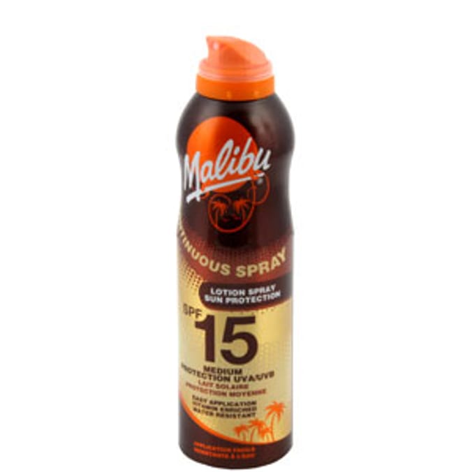 Malibu 175ml Sun Protection Lotion Spray: SPF15