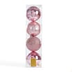 Festive Feeling: Christmas Baubles (4 Pack) - Pink