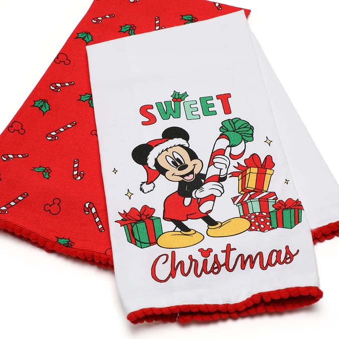 Mickey mouse christmas discount towels