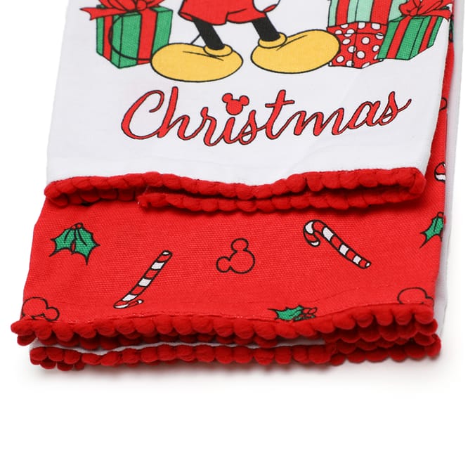 Disney Mickey and Friends Cotton Tea Towels (2 Pack) Home Bargains