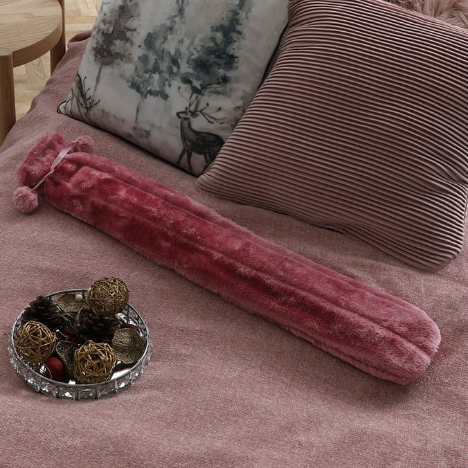 Midnight Bloom Long Hot Water Bottle Pink, hotwater bottles, pain