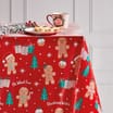 Sleigh Bells: Wipe Clean Tablecloth - Gingerbread Man