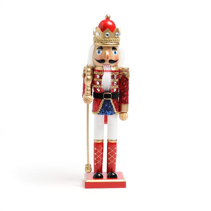 Festive Feeling Glitter Nutcracker - Red, nutcracker, decor, decoration ...