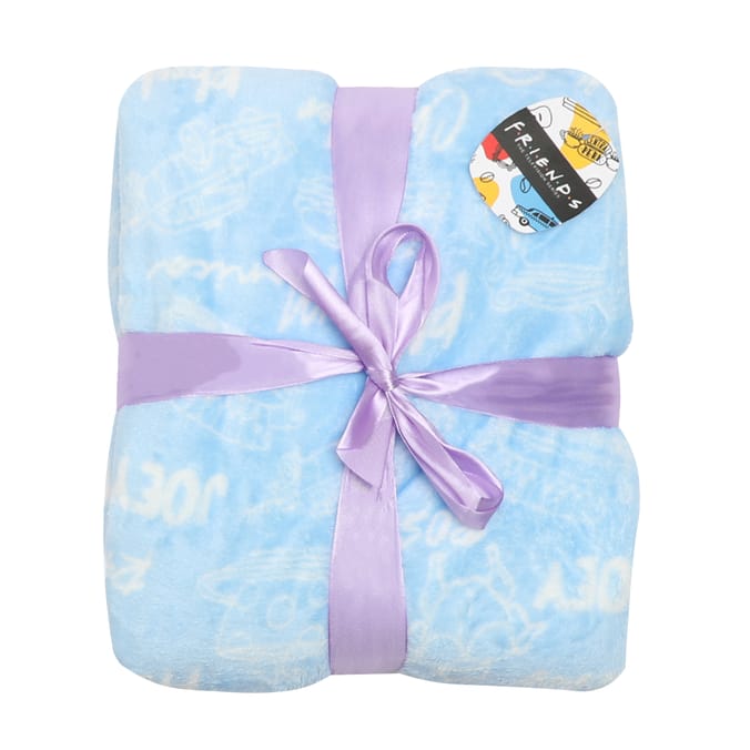 Friends Throw, Warm, home, bed, bedding, cover, blue, WB, Gift