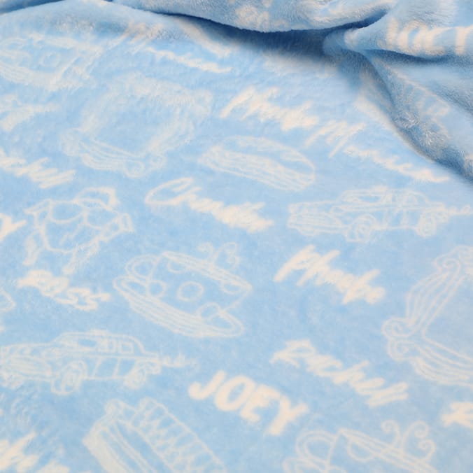 Friends Throw, Warm, home, bed, bedding, cover, blue, WB, Gift