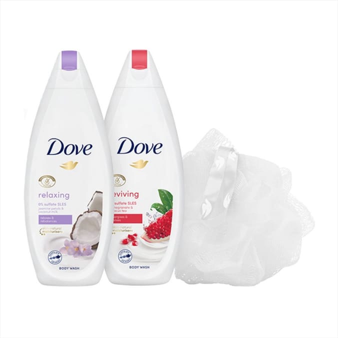 Dove Radiantly Refreshing Body Wash Collection Gift Set, for her