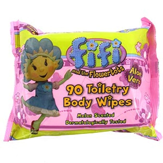 Fifi & The Flowertots Scented Toiletry Body Wipes Home Bargains