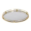 Home Collections Gold Round Mirror Tray 