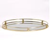 Home Collections Gold Round Mirror Tray 