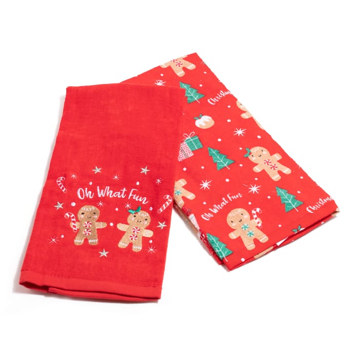 Gingerbread Men Kitchen Towel Set 