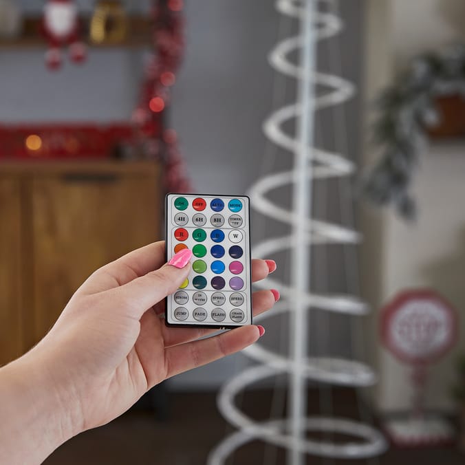 Prestige Colour Changing LED Spiral Tree With Remote Control, color