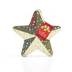 Hanging Star Tin: Milk Chocolate Stars With Hazelnut Filing 70g (Case of 3)